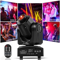 U`King 50W Gobo Schwarzes Gehäuse Bühnenlicht Fernbedienung Beweglicher Kopf LED DMX DJ Disco Lichtanlage Moving Head Lichter