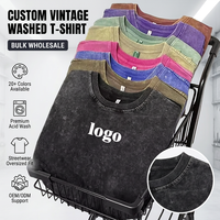 Camisetas Personalizadas 100% Algodón, Camiseta con Hombros Caídos, Camiseta Extra Grande para Hombre, Camiseta Personalizada Lisa para Sublimación, Camiseta Vintage Lavada al Ácido
