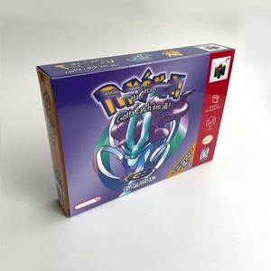 Crystal Version Blue Red Silver Yellow Green Gold Version with Tray Box <b>Game</b> Cartridge for N64 - Product Image 2