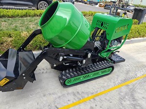 Máy trộn bê tông xi măng <span class=keywords><strong>mini</strong></span> loại bánh xích, máy trộn vữa, xe đổ tự hành trộn xi măng - Product Image 4