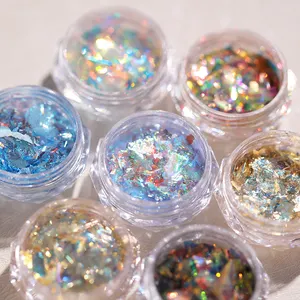 Wholesale Yunjin Opal Aurora Nail Accessories Powder Shiny Glitter Nail Art Powder Summer Nail Decoration