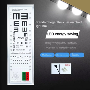 LED <span class=keywords><strong>Visual</strong></span> Acuidade Gráfico Oftálmica Óptica Loja Clínica Uso Óptica Optometria Equipamentos Multifuncionais Digital Eye Test Gráfico 5Meter - Product Image 3