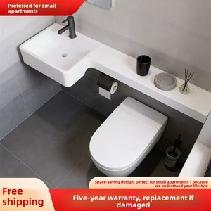 <span class=keywords><strong>Lavabo</strong></span> de Pared Moderno y Minimalista para Casas Pequeñas; <span class=keywords><strong>Lavabo</strong></span> Compacto Ultraestrecho en Forma de Lágrima, de Una Sola Pieza, SMC - Product Image 1