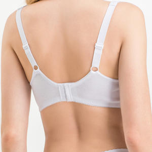 Senza fili di Cotone <span class=keywords><strong>Reggiseno</strong></span> Senza Fodera Traspirante Tazza Piena Cinghia Larga Chiusura Posteriore <span class=keywords><strong>Trasparente</strong></span> Del <span class=keywords><strong>Reggiseno</strong></span> di Cotone - Product Image 6