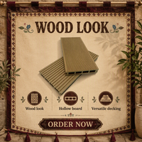 Planches de terrasse en composite WPC imperméables pour extérieur, grain droit, pour jardin, patio, balcon, antidérapantes, faciles à installer