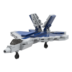 Kit de construction de briques MOC Scène Militaire Avion de Chasse F-22 Raptor Modèle DIY Jouets Éducatifs Créatifs pour Enfants MOC5118 - Product Image 1