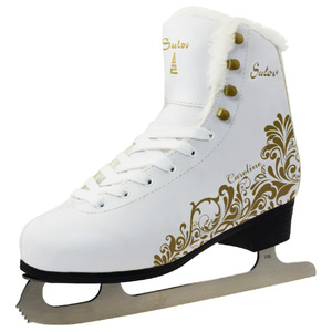 Chaussures de patins à <span class=keywords><strong>glace</strong></span> en cuir PVC avec velours, bottes de patins à roulettes pour débutants - Product Image 4