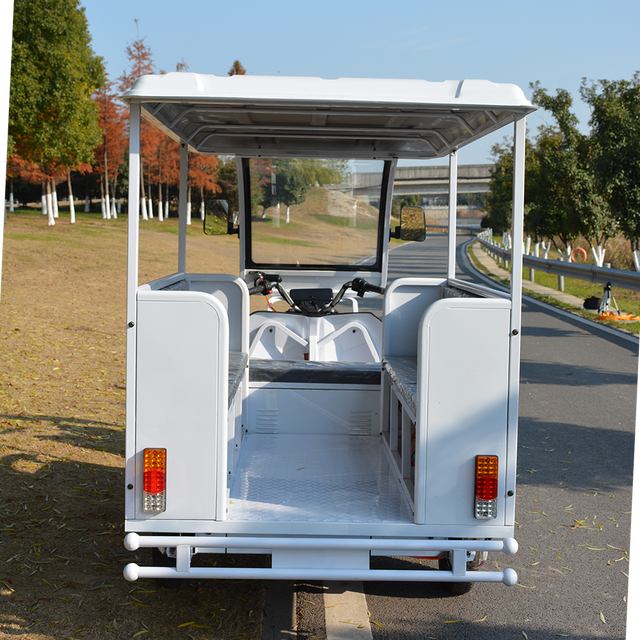 1200W 60V 80ah 110km 3 Wheel 3 Seat Enclosed Electric Rickshaw Tricycle Moped Tuk Tuk Car 2 Door