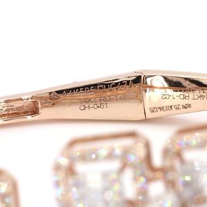 สร้อยข้อมือเพชรทองคำสุดหรูสำหรับผู้หญิง ดีไซน์สวยงาม น้ำหนักเบา สวมใส่สบาย เหมาะสำหรับงานแต่งงาน งานเลี้ยง และสวมใส่ในชีวิตประจำวัน - Product Image 4