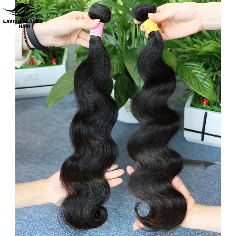 Lavish Beauty – lot d'extensions de cheveux 100 humains, extensions de cheveux naturels Remy, cheveux vierges non traités, bon marché