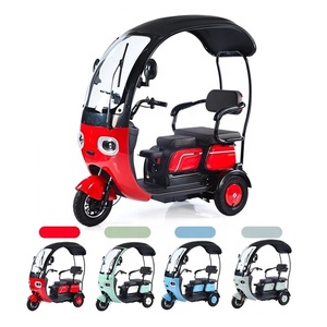 Nouveau style de haute qualité Mini pousse-pousse électrique Tricycle <span class=keywords><strong>moto</strong></span> EV à trois roues - Product Image 3