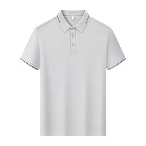 เสื้อเชิ้ตแขนสั้นสีทึบสำหรับผู้ชาย สีกรมท่า ผ้าโพลีเอสเตอร์ ระบายอากาศได้ดี ชุดลำลองสำหรับธุรกิจทีโย - Product Image 5