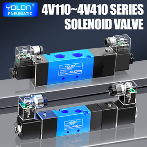 Yolon DC24V AC220V 5/3 chiều khí nén <span class=keywords><strong>solenoid</strong></span> 4v130c-06/4v230c-08/4v330c-10/4v430c-15 điều khiển van xi lanh Trung Quốc - Product Image 2