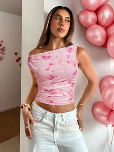 Top Senza Maniche da <span class=keywords><strong>Donna</strong></span> in Viscosa/Poliestere Traspirante, Taglia Grande, Scollatura Bassa, Versatile e Sexy a Basso Prezzo - Product Image 5