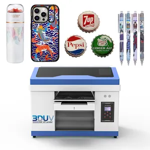 UV printer Small flat phone mobile phone Plastic case metal glass bottle cup cylinder packaging box printing machine