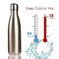 Thermos en acier inoxydable à double paroi, bouteille isotherme sous vide, tasse à café isolée, pour l'extérieur