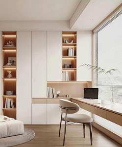 Solid Wood Bookshelf Living Room Home Office Wall Light Luxury High-end Creative Combination <b>Bookcase</b> - Product Image 4