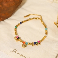 Bracelet en pierre naturelle Bowei plaqué or 18 carats, inspiré d'Instagram, bijoux polyvalents de style européen et américain