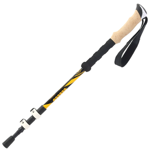Bastón de Senderismo Plegable Ligero de Aluminio y Carbono con Mango de Corcho, Ajustable en Tamaños, para Aventuras al Aire Libre - Product Image 6