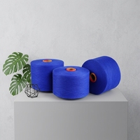 Wholesale Recycled Yarn 35/65% Cotton Polyester Anti-Pilling Dyed 4-32S for Hand Knitting and Weaving