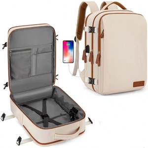 Sac à dos multifonctionnel imperméable en Oxford pour ordinateur portable avec port de charge USB intelligent et fermeture éclair, idéal pour les voyages - Product Image 1