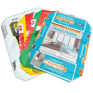 Prix usine 25kg vide mur mastic plâtre mortier ciment sacs Ad étoile fond carré laminé PP tissé Valve sac - Product Image 1