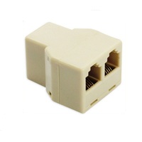 Rallonge de câble 3 voies, prise de courant, prise modulaire pour téléphone, séparateur de ligne téléphonique