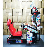 Jeux d'arcade à pièces, ventes chaudes, simulateur de course automobile Outrun avec écran LCD 32 pouces, console de jeu d'arcade pour centres de divertissement