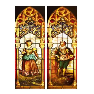 Geïsoleerde Veiligheid Geluiddichte Gebrandschilderd Glas Kerk Venster