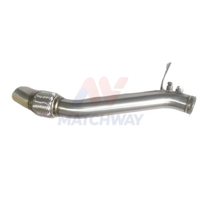 Tubo de Escape de Acero Inoxidable Pulido MATCHWAY, 100% Soldado con TIG, para BMW <span class=keywords><strong>E60</strong></span> E61 LCI 520d <span class=keywords><strong>N47</strong></span> 2006-2009 - Product Image 5