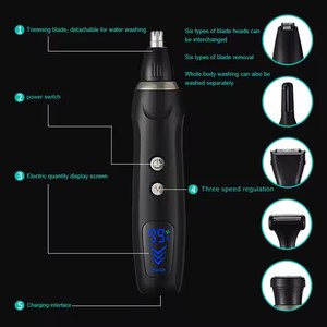 Nuevo juego de aseo eléctrico multifuncional Universal, USB, incluye depiladora, recortadora de <span class=keywords><strong>pelo</strong></span> de nariz, <span class=keywords><strong>moldeador</strong></span> de cejas, <span class=keywords><strong>pelo</strong></span> de acero inoxidable - Product Image 5
