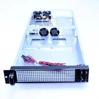 Boîtier de serveur en rack Mini-ITX 1U à double lame avec ventilateur pour PC industriel ou serveur