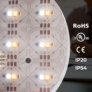 Lámina LED Flexible Blanca Ajustable, DC24V 40W 484LEDS 490*245mm, Ultra Alto CRI, 2700K+6500K, para Retroiluminación de Cajas de Mármol - Product Image 3