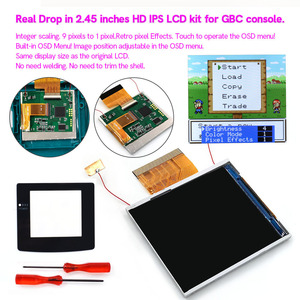 Drop in 2.45 Inches OSD Menu <strong>Backlit</strong> Backlight IPS LCD Kit for Gameboy Color <strong>GBC</strong> Console. - Product Image 5