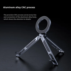 Soporte Magnético Plegable para Teléfono, Trípode de Aluminio Ajustable en Múltiples Ángulos para Smartphone y Tablet - Product Image 6