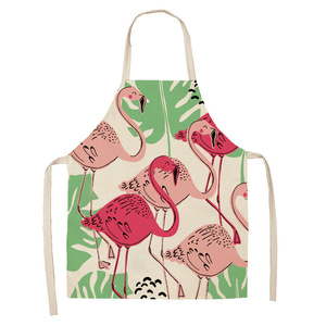 Nhiệt đới lá Flamingo in Tạp dề cho trẻ em và người lớn lanh Tạp dề nấu nướng sơn mặc 22 màu sắc - Product Image 5