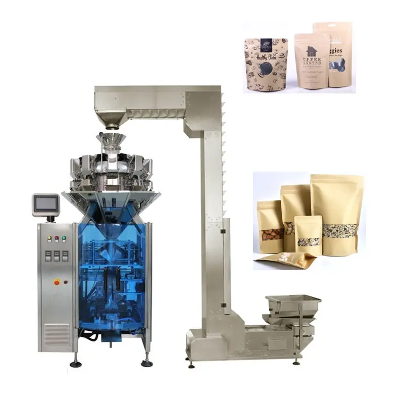 Customized Granule Snacks Packing Machine Factory Nuts Snacks Bagging Packing Filling Machine at good price