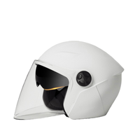 Charmant casque de moto électrique ABS 3C DOT de style simple face ouverte