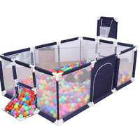 En Baby-Laufstall Tragbare Kunststoff-Zaunpaneele Baby-Schutzgitter Spielzaun Baby-Sicherheitszaun für Bett