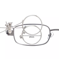 Loupe à Double lentille en verre 10X-10X, Loupe à œil à boucle de bijoutier à Clip pour Loupe à lunettes