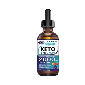 Keto-Diät Tropfen Gewichts verlust Ketogene Ergänzung Premium Fat burner Formel zur Steigerung des Stoffwechsels, zur Unterdrückung von Appetit und Heißhunger