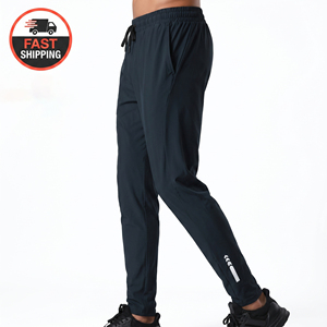 2026 Custom Logo Sporty Mid Waist <strong>Lightweight</strong> Quick-Dry Nylon Spandex Breathable <strong>Joggers</strong> for Men's Gym &amp; Outdoor - Product Image 1