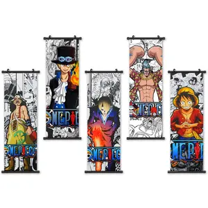 Anime Canvas Wall Art Modern Prints Peinture Plastic Hanging Scrolls One Pieced Posters Home Decor Living Room Modular Pictures