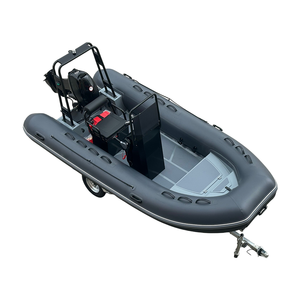Bateau <span class=keywords><strong>semi</strong></span>-<span class=keywords><strong>rigide</strong></span> en aluminium de 420 cm, bateau pneumatique en PVC de 4,2 m, bateau de pêche avec <span class=keywords><strong>coque</strong></span> conique - Product Image 5