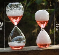 Sablier en verre à bulles au design moderne et créatif pour les occasions d'anniversaire