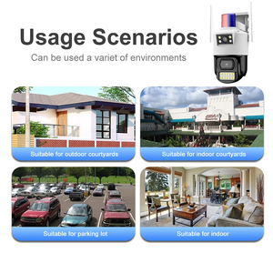 Cámara de Seguridad <span class=keywords><strong>4G</strong></span> con SIM, Exterior, 4MP, Doble Lente, 360 Grados, PTZ, Inalámbrica, WiFi, CCTV con Audio Bidireccional para el Hogar - Product Image 3