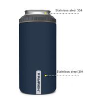 Nueva llegada de acero inoxidable 16oz enfriador de latas aislado al vacío enfriador de latas de cerveza para mantener beber frío