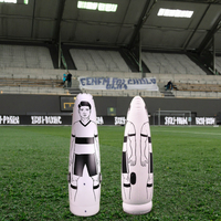 Mannequin d'entraînement de football américain gonflable de 1,75 m, vente chaude, mannequin pop-up pas cher en gros avec fonction pliable