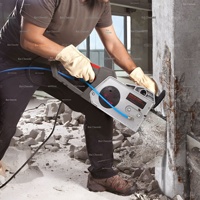 Scie à chaîne électrique haute fréquence sans balais pour la découpe de béton, de barres d'acier et de murs, machine multifonctionnelle pour l'ouverture de portes et de fenêtres