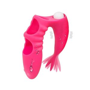 G Spot Finger-vibratore con potente testa testurizzata a vibrazione per massaggiatore clitoride in Silicone a stimolazione intensa per coppie di donne - Product Image 2